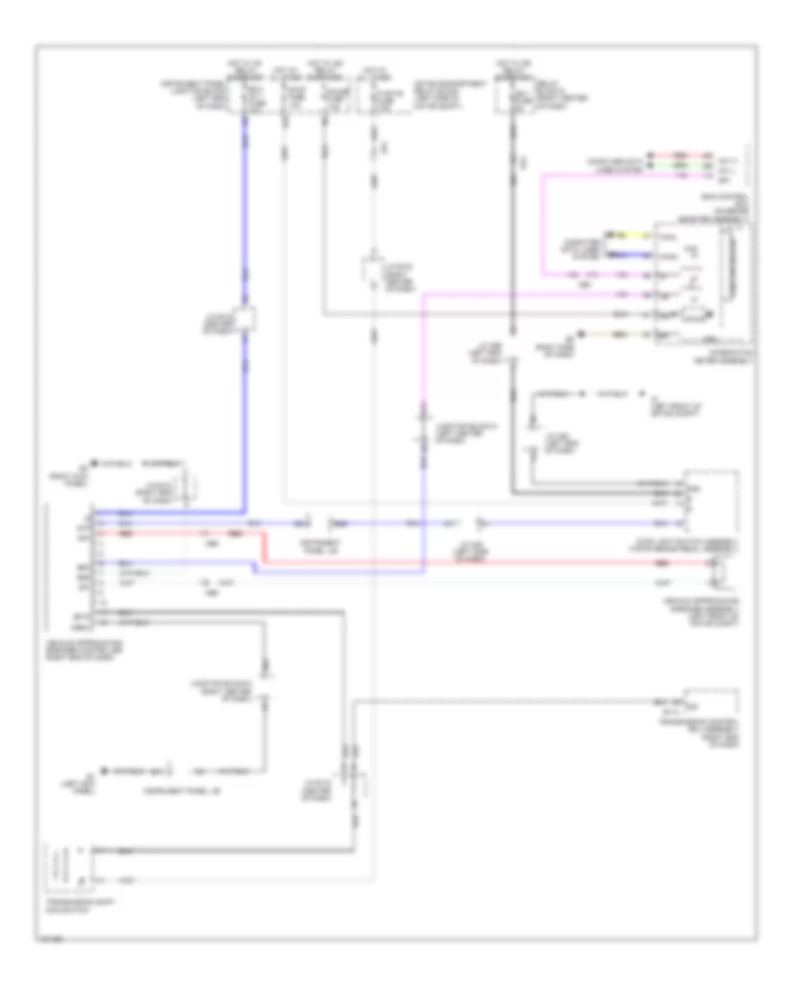 Vehicle Proximity Notification Wiring Diagram for Toyota RAV4 Limited 2014