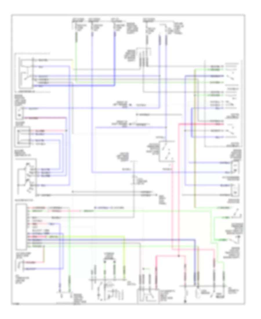A C Wiring Diagram with Power Steering for Toyota Tercel DX 1996