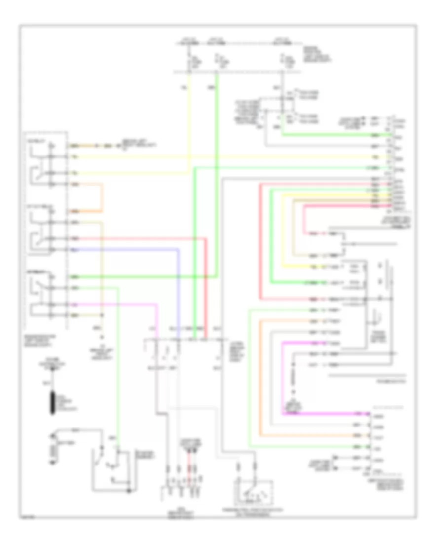 Starting Wiring Diagram, with Smart Key System for Toyota Highlander Limited 2010