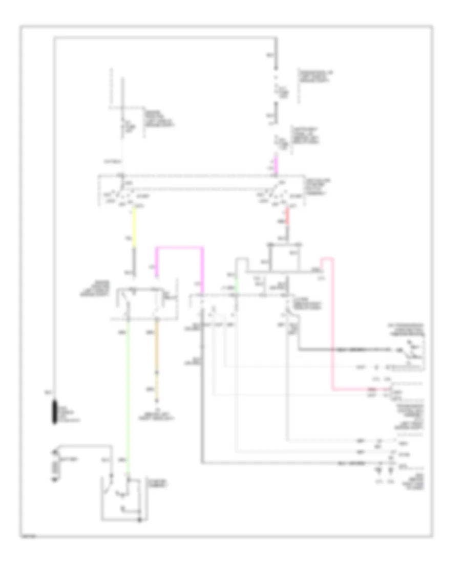 Starting Wiring Diagram, without Smart Key System for Toyota Highlander Limited 2010
