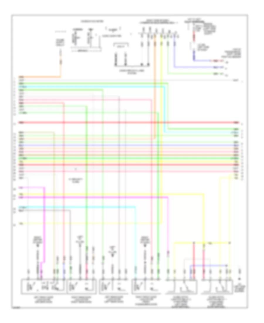 Forced Entry Wiring Diagram Hybrid 2 of 4 for Toyota Highlander Limited 2010