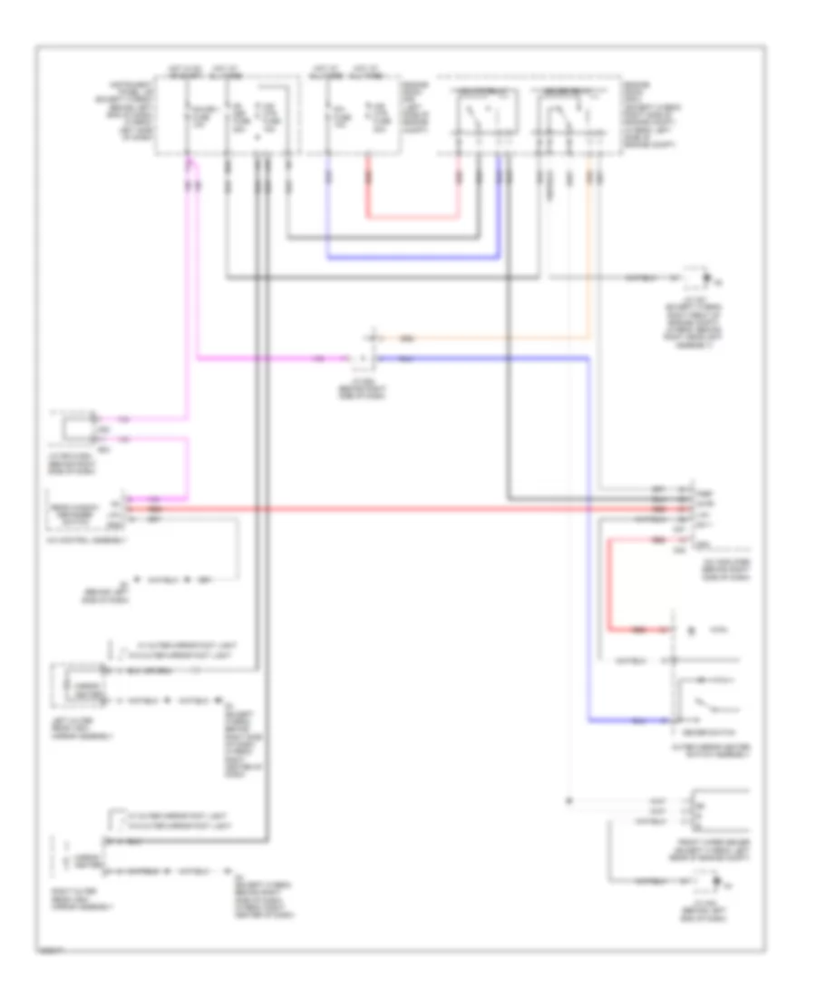 Mirror Heater  Front Deicer Wiring Diagram for Toyota Highlander Limited 2010