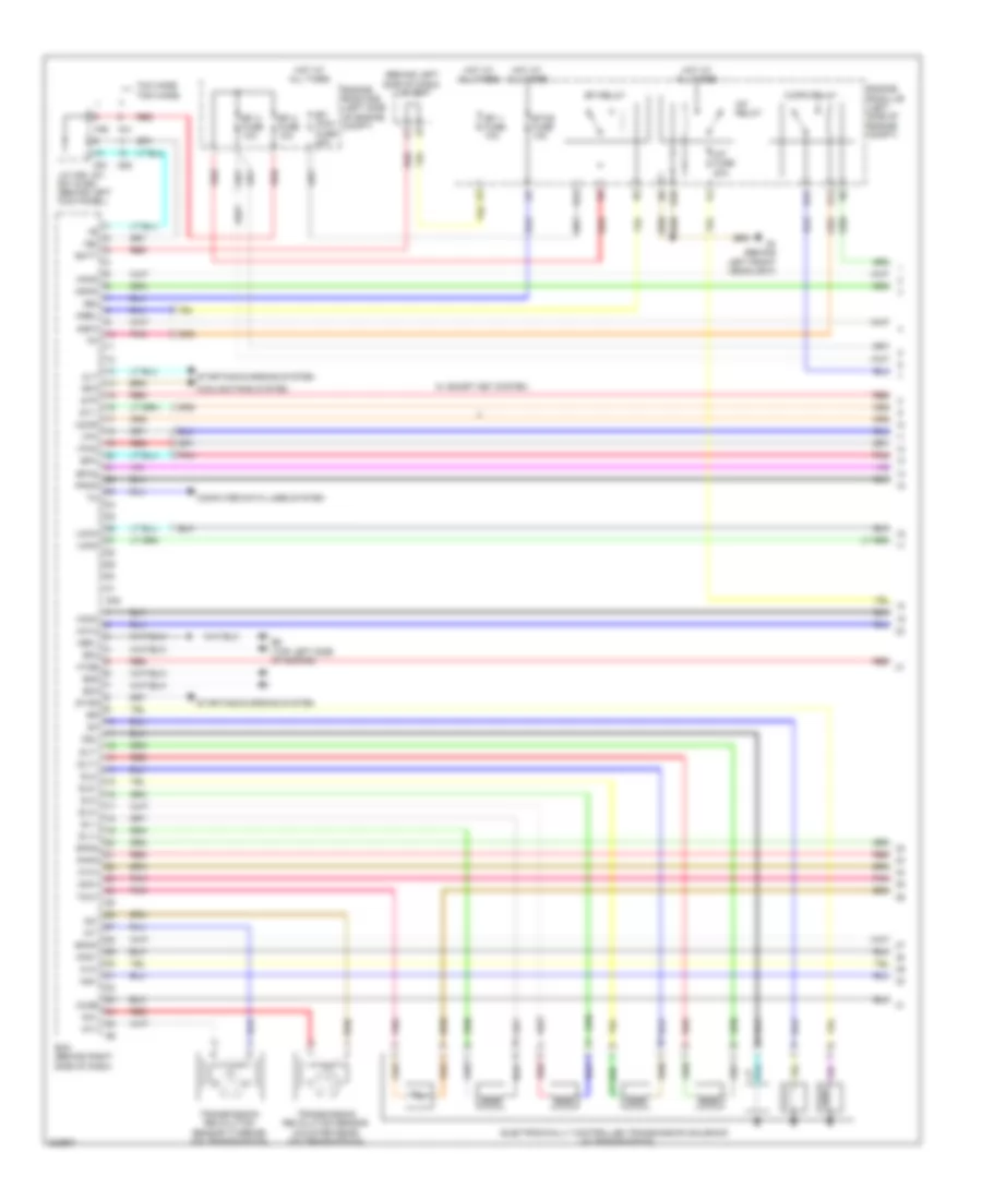 3.5L, Engine Performance Wiring Diagram (1 of 5) for Toyota Highlander Limited 2010