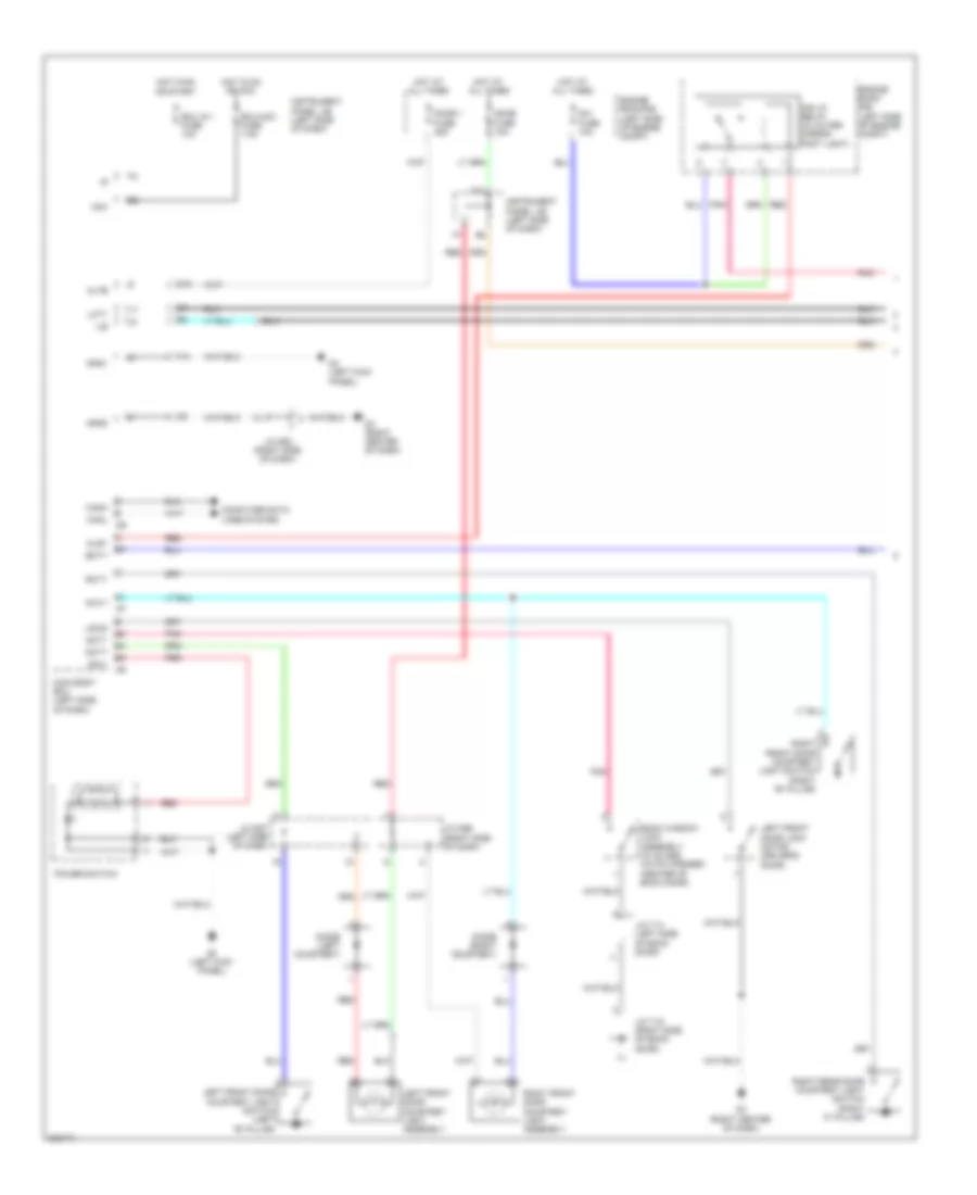 Courtesy Lamps Wiring Diagram, Hybrid (1 of 2) for Toyota Highlander Limited 2010