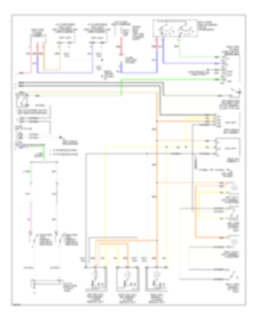 Courtesy Lamps Wiring Diagram Hybrid 2 of 2 for Toyota Highlander Limited 2010