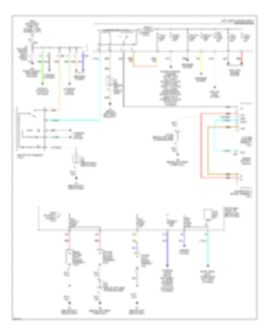 Power Distribution Wiring Diagram Except Hybrid 3 of 3 for Toyota Highlander Limited 2010