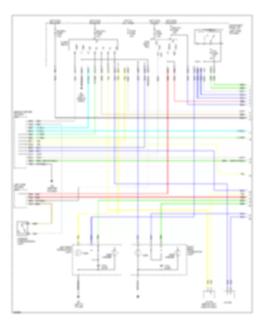 Exterior Lamps Wiring Diagram 1 of 2 for Toyota RAV4 Sport 2006