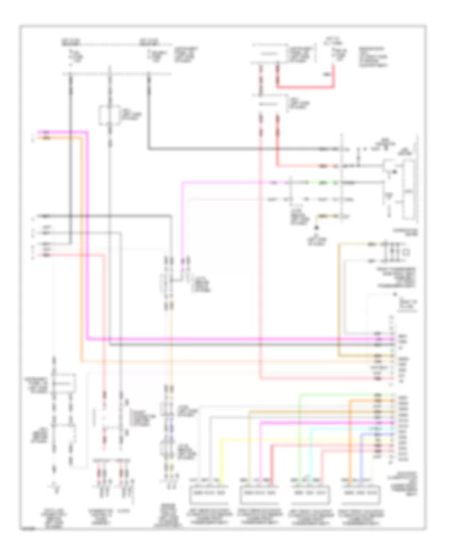 Supplemental Restraints Wiring Diagram, without Side Airbag (2 of 2) for Toyota RAV4 Sport 2006