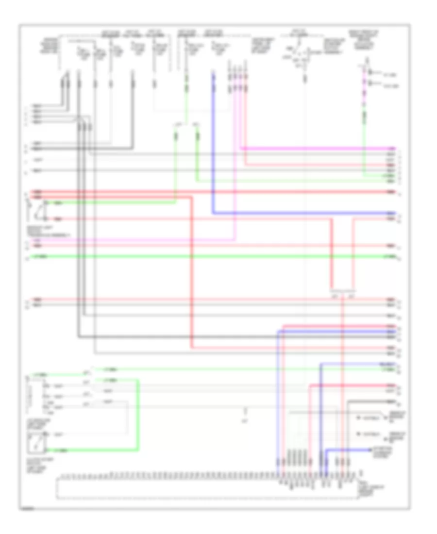 2.4L, Engine Performance Wiring Diagram (2 of 4) for Toyota Corolla 2010