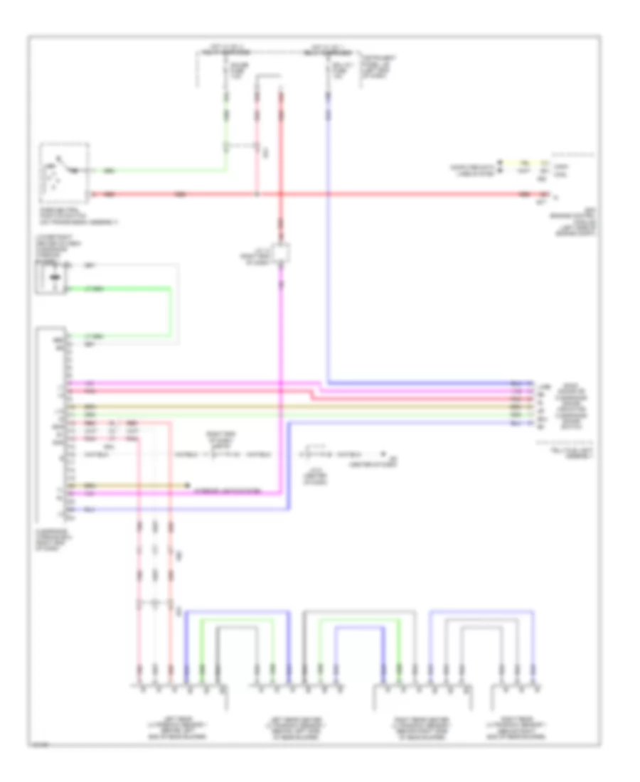 Parking Assistant Wiring Diagram for Toyota RAV4 XLE 2014