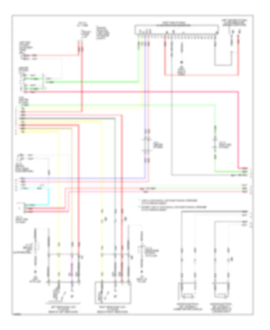 Power Door Locks Wiring Diagram, Except EV with Smart Key System (3 of 5) for Toyota RAV4 XLE 2014