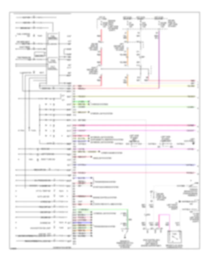 Instrument Cluster Wiring Diagram 1 of 2 for Toyota FJ Cruiser 2012