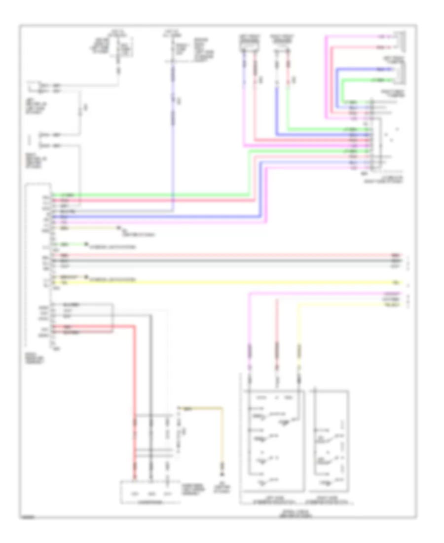 Radio Wiring Diagram, without JBL (1 of 2) for Toyota FJ Cruiser 2012