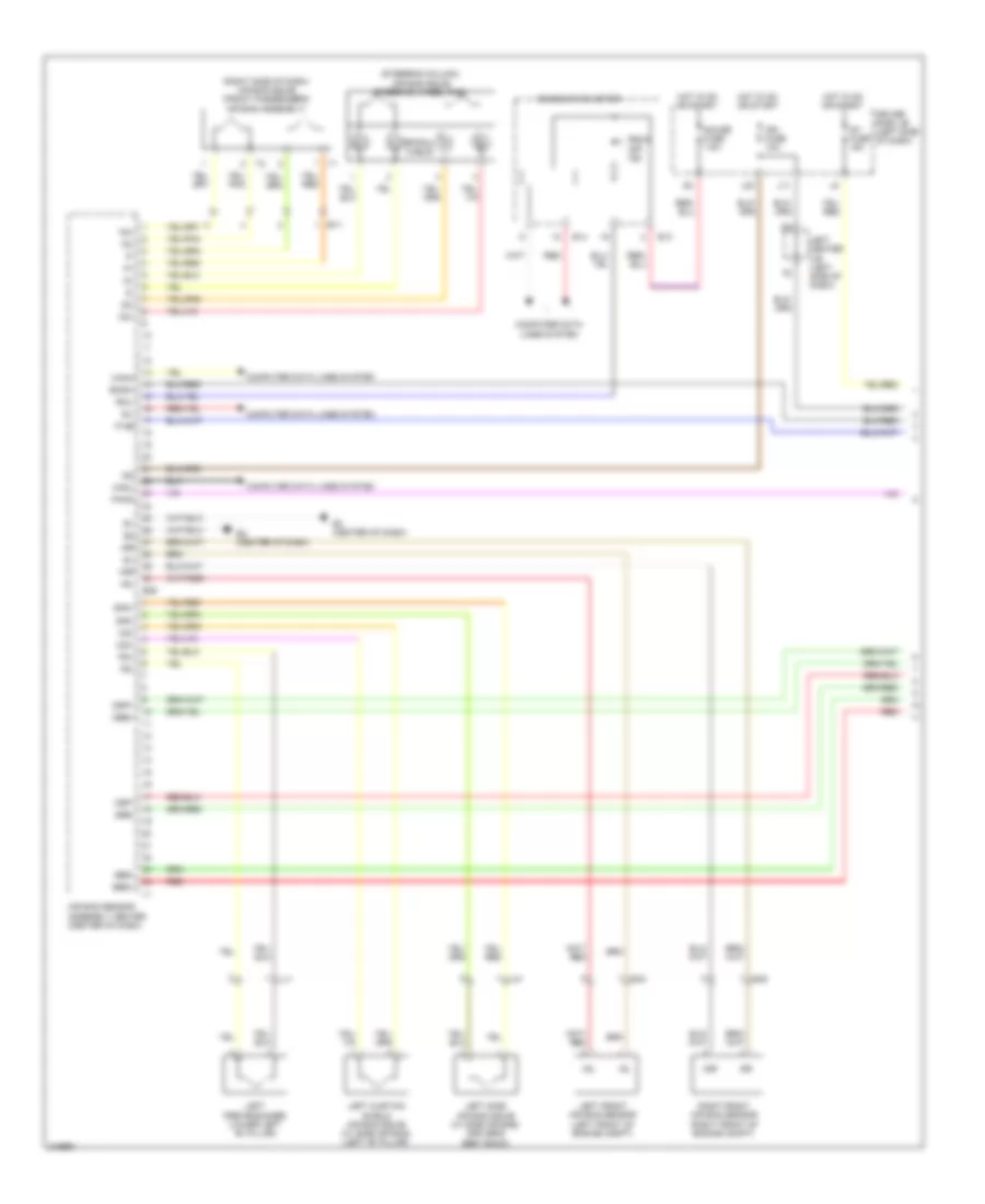Supplemental Restraints Wiring Diagram 1 of 2 for Toyota FJ Cruiser 2012