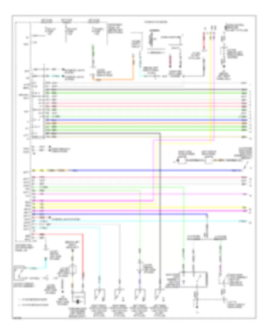 Forced Entry Wiring Diagram, Except Hybrid without Smart Key System (1 of 2) for Toyota Highlander Hybrid Limited 2008