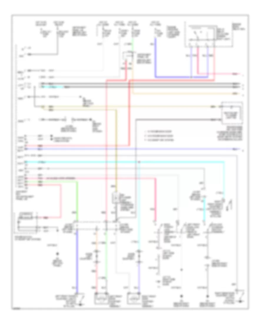 Courtesy Lamps Wiring Diagram Except Hybrid 1 of 2 for Toyota Highlander Hybrid Limited 2008