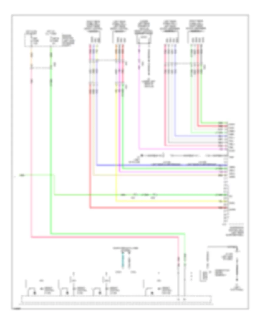 Electronic Suspension Wiring Diagram (2 of 2) for Toyota Sequoia Limited 2014