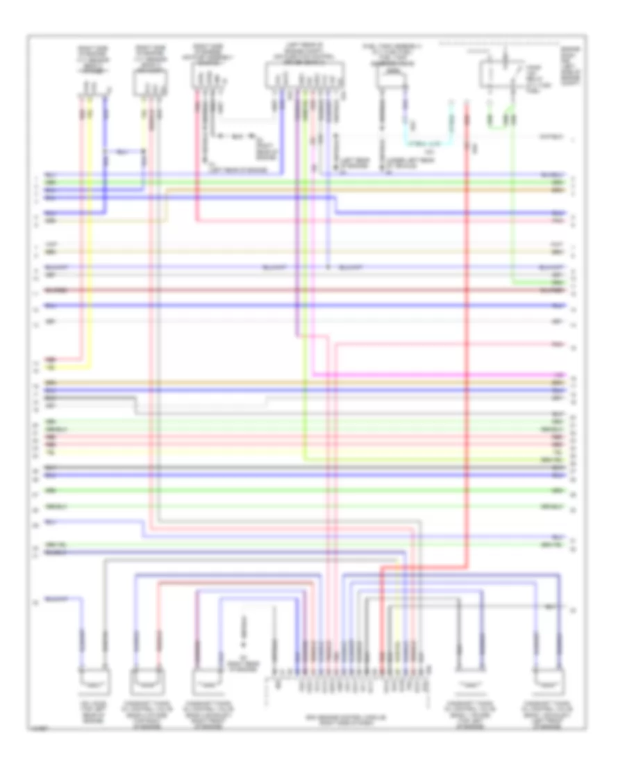 5.7L, Engine Performance Wiring Diagram (3 of 7) for Toyota Sequoia Limited 2014