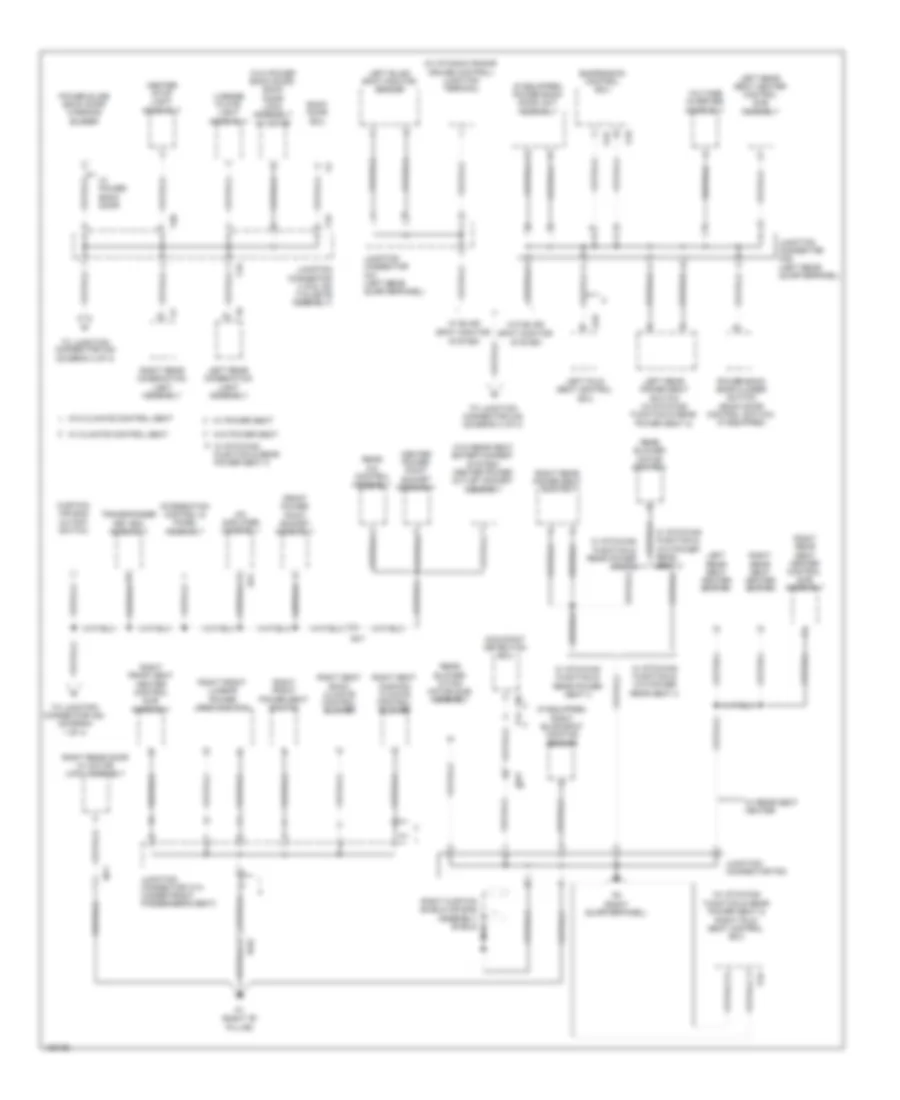 Ground Distribution Wiring Diagram 3 of 4 for Toyota Sequoia Limited 2014