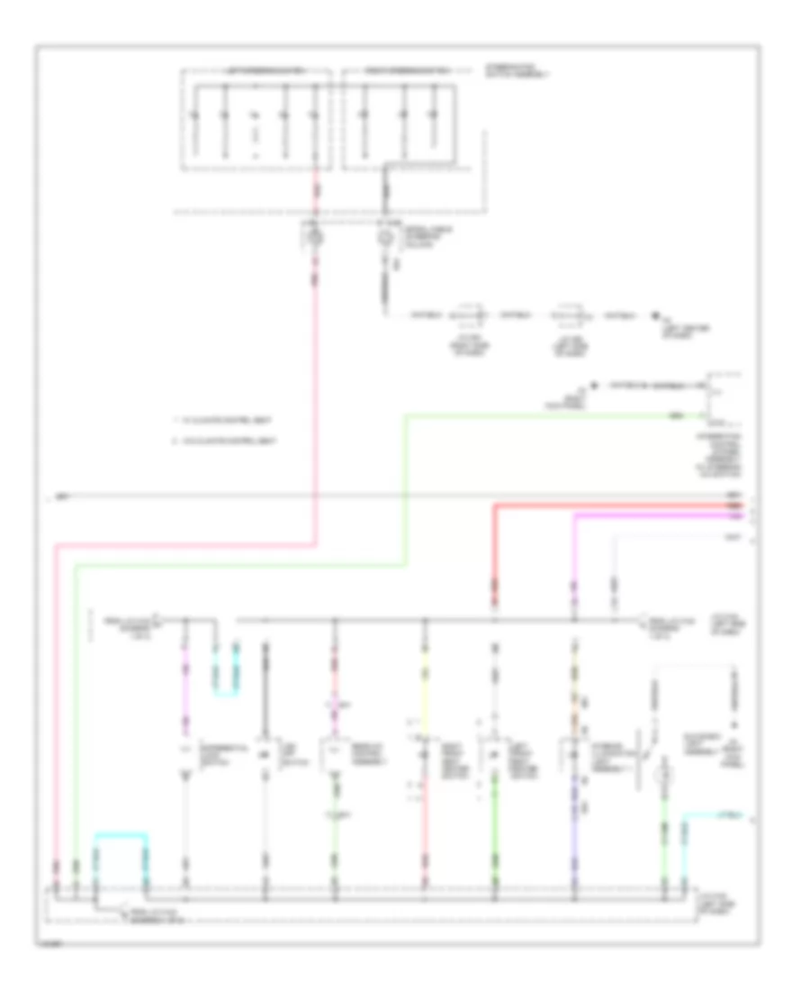 Instrument Illumination Wiring Diagram (2 of 3) for Toyota Sequoia Limited 2014