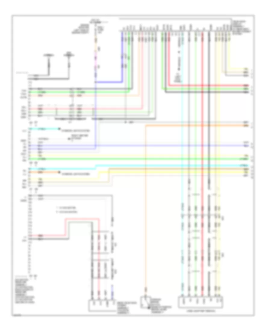 Navigation Wiring Diagram, 12 Speakers (1 of 4) for Toyota Sequoia Limited 2014