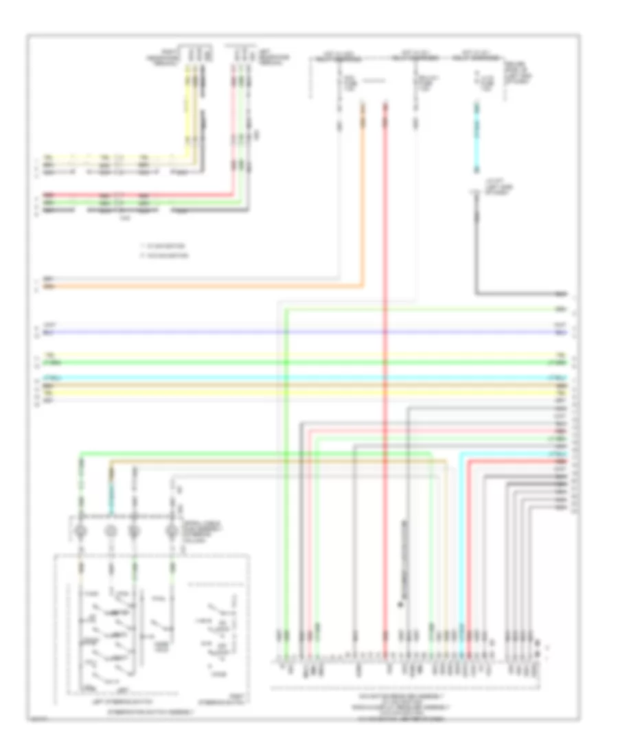 Navigation Wiring Diagram, 12 Speakers (2 of 4) for Toyota Sequoia Limited 2014