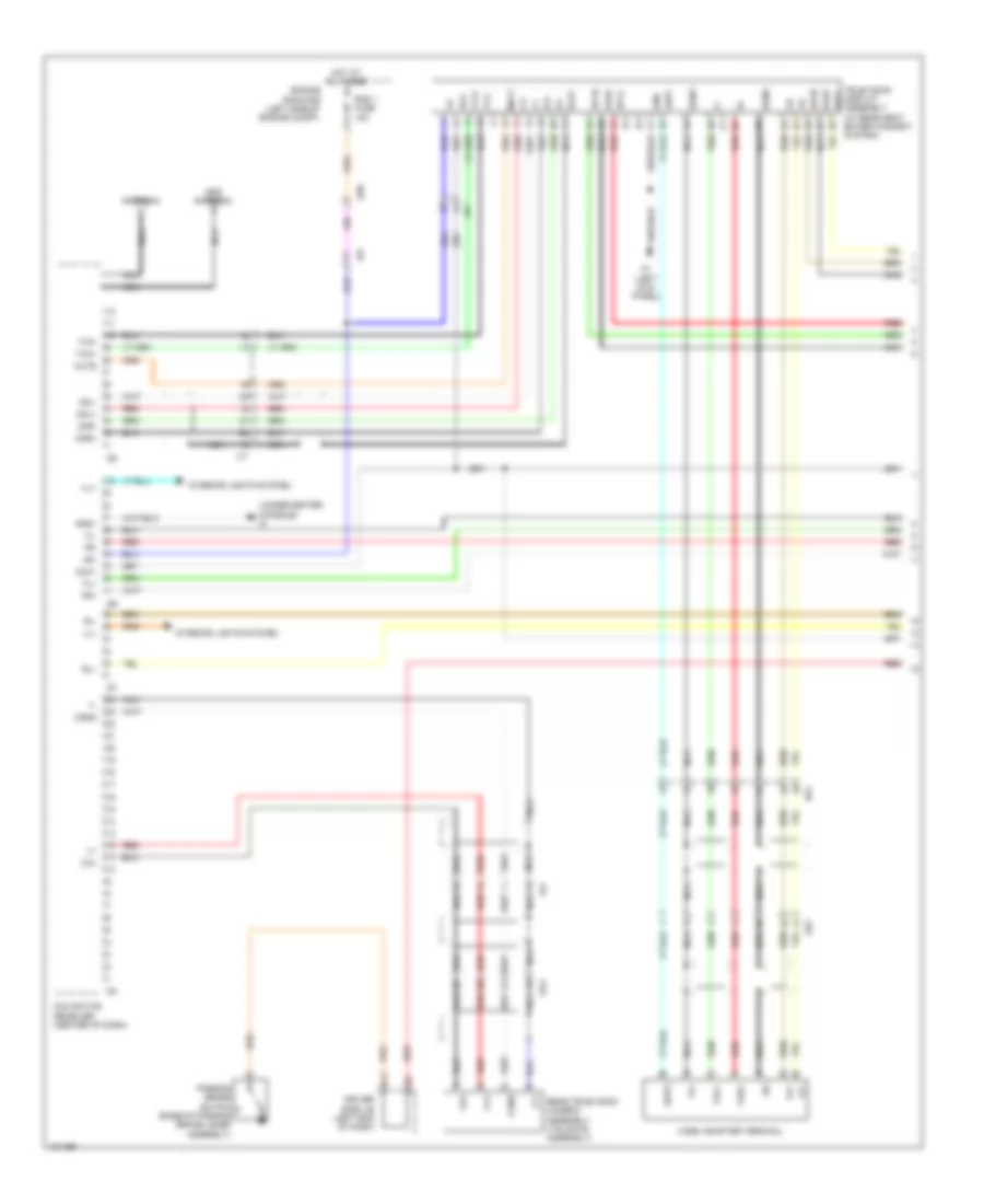 Navigation Wiring Diagram, 14 Speakers (1 of 4) for Toyota Sequoia Limited 2014