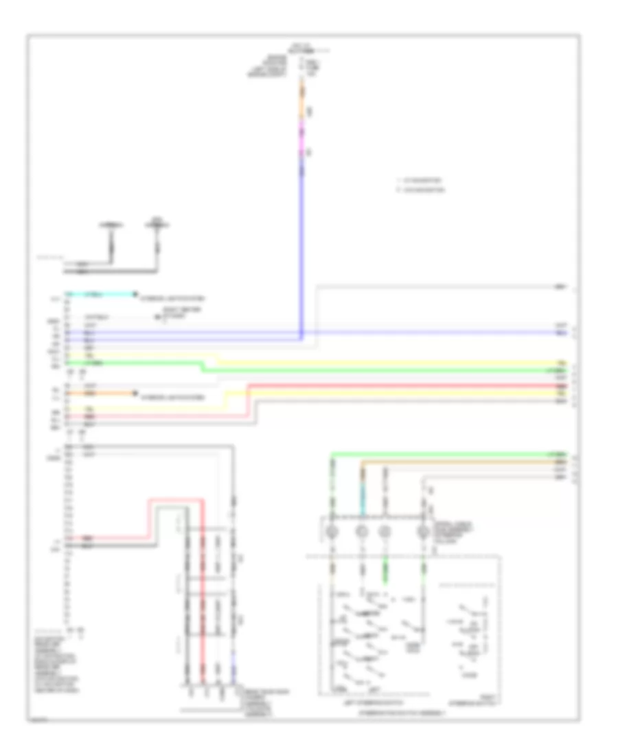 Navigation Wiring Diagram, 8 Speakers (1 of 4) for Toyota Sequoia Limited 2014