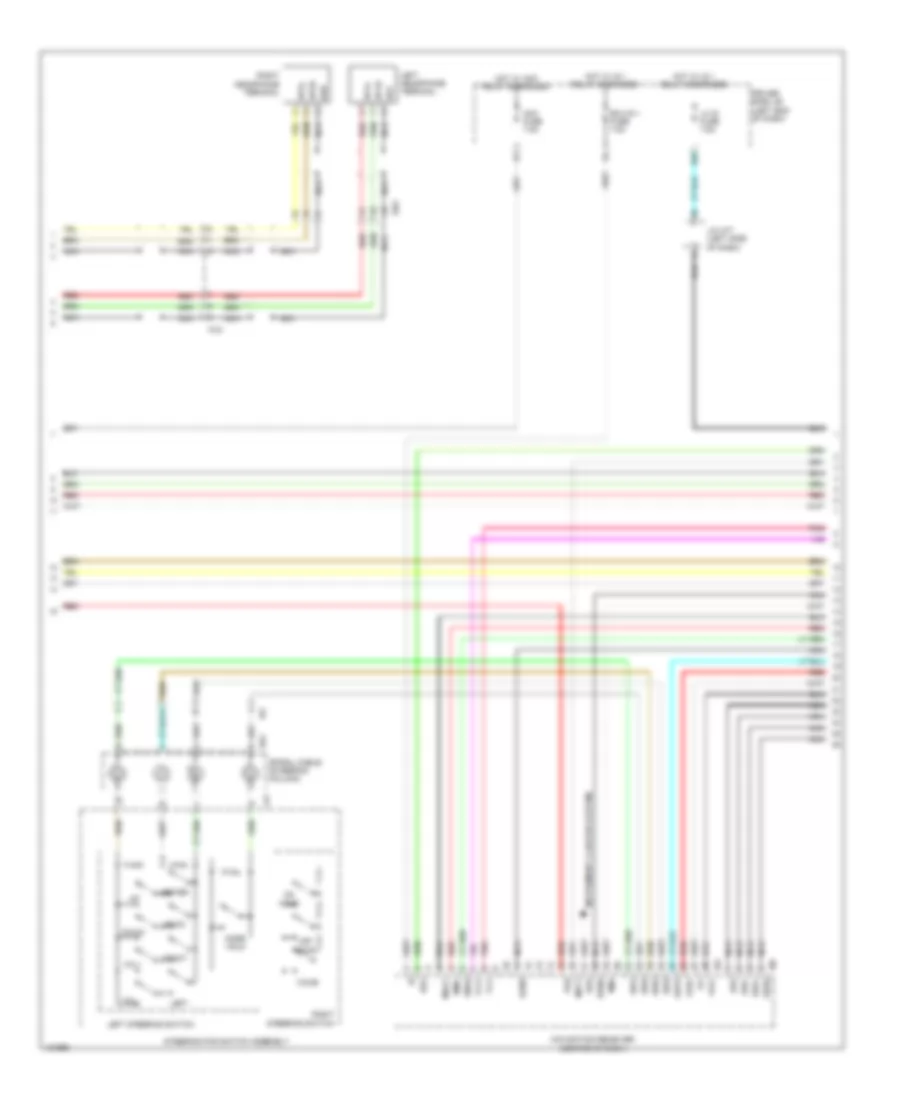 14-Speaker System Wiring Diagram (2 of 4) for Toyota Sequoia Limited 2014