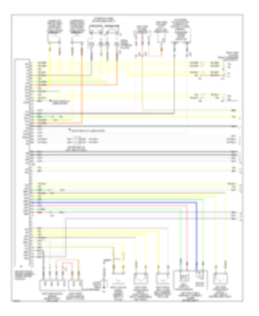 Supplemental Restraints Wiring Diagram 1 of 2 for Toyota Sequoia Limited 2014