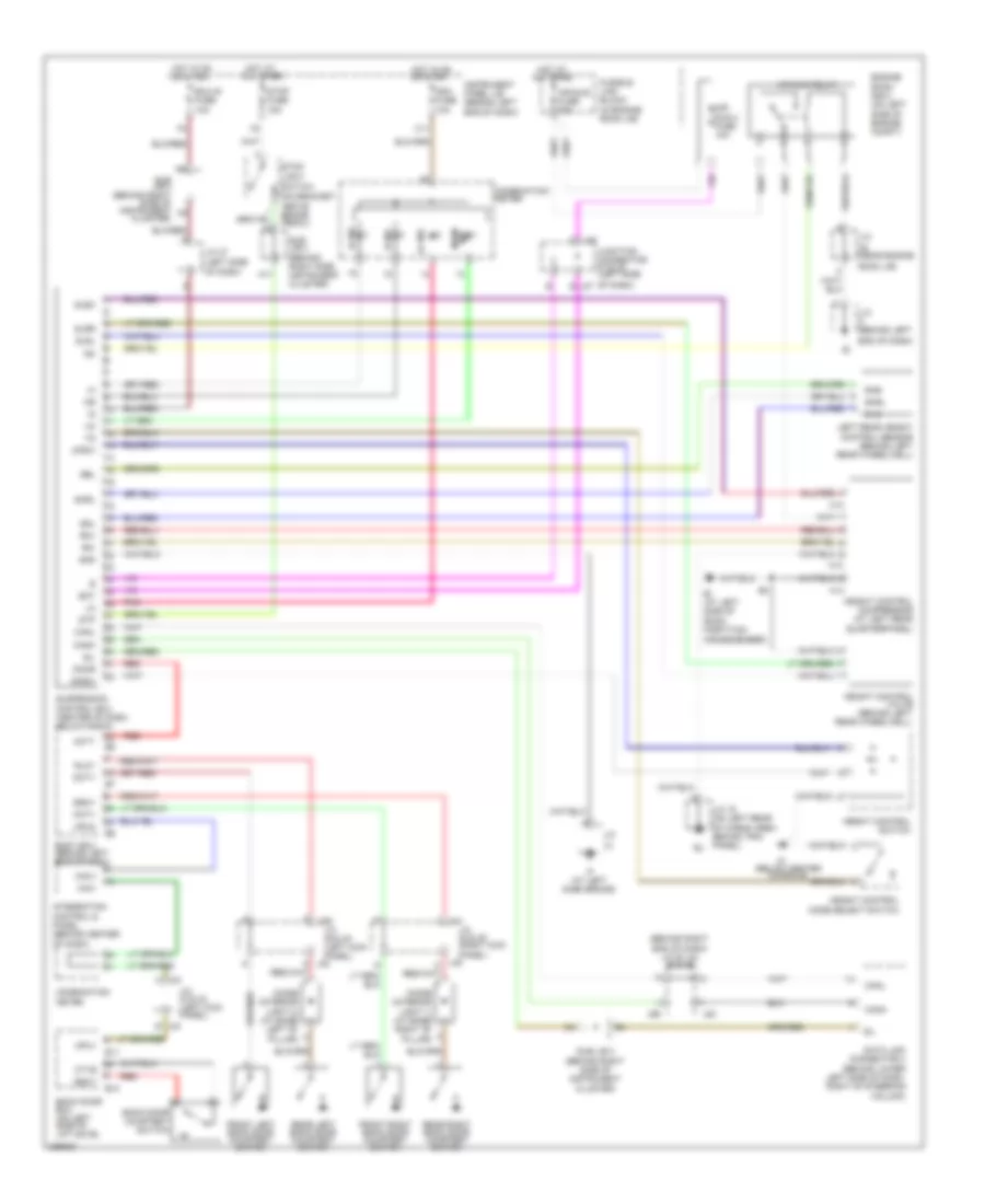Electronic Suspension Wiring Diagram for Toyota Sequoia Limited 2006