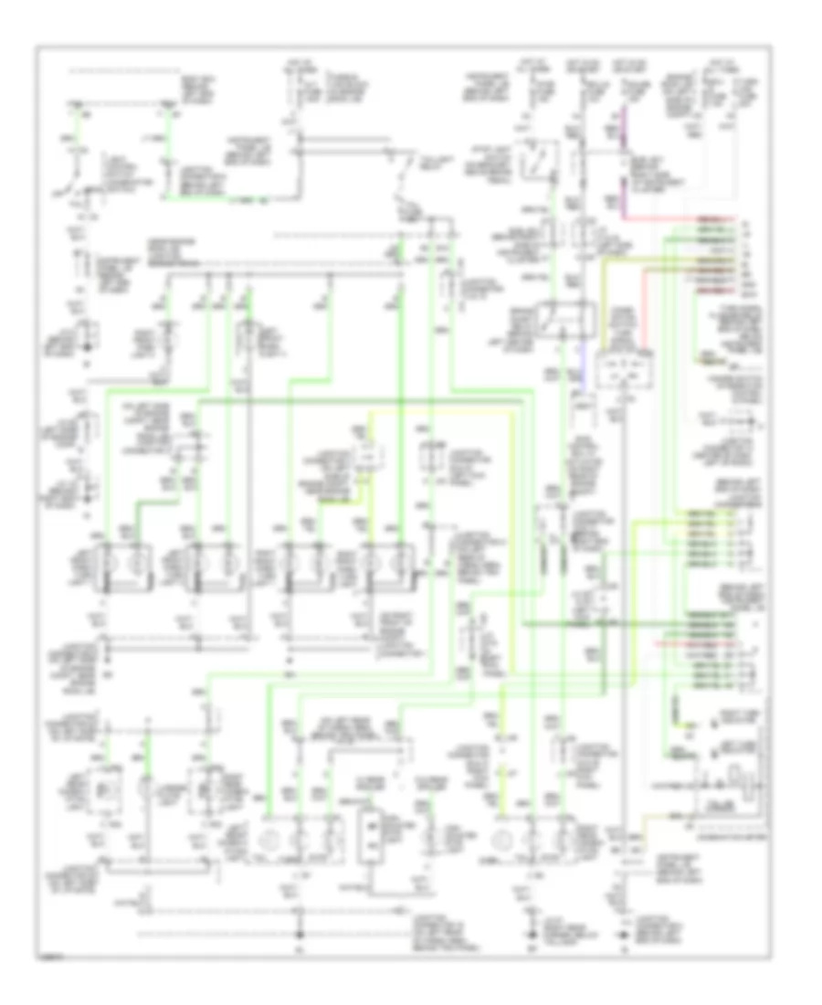 Exterior Lamps Wiring Diagram for Toyota Sequoia Limited 2006