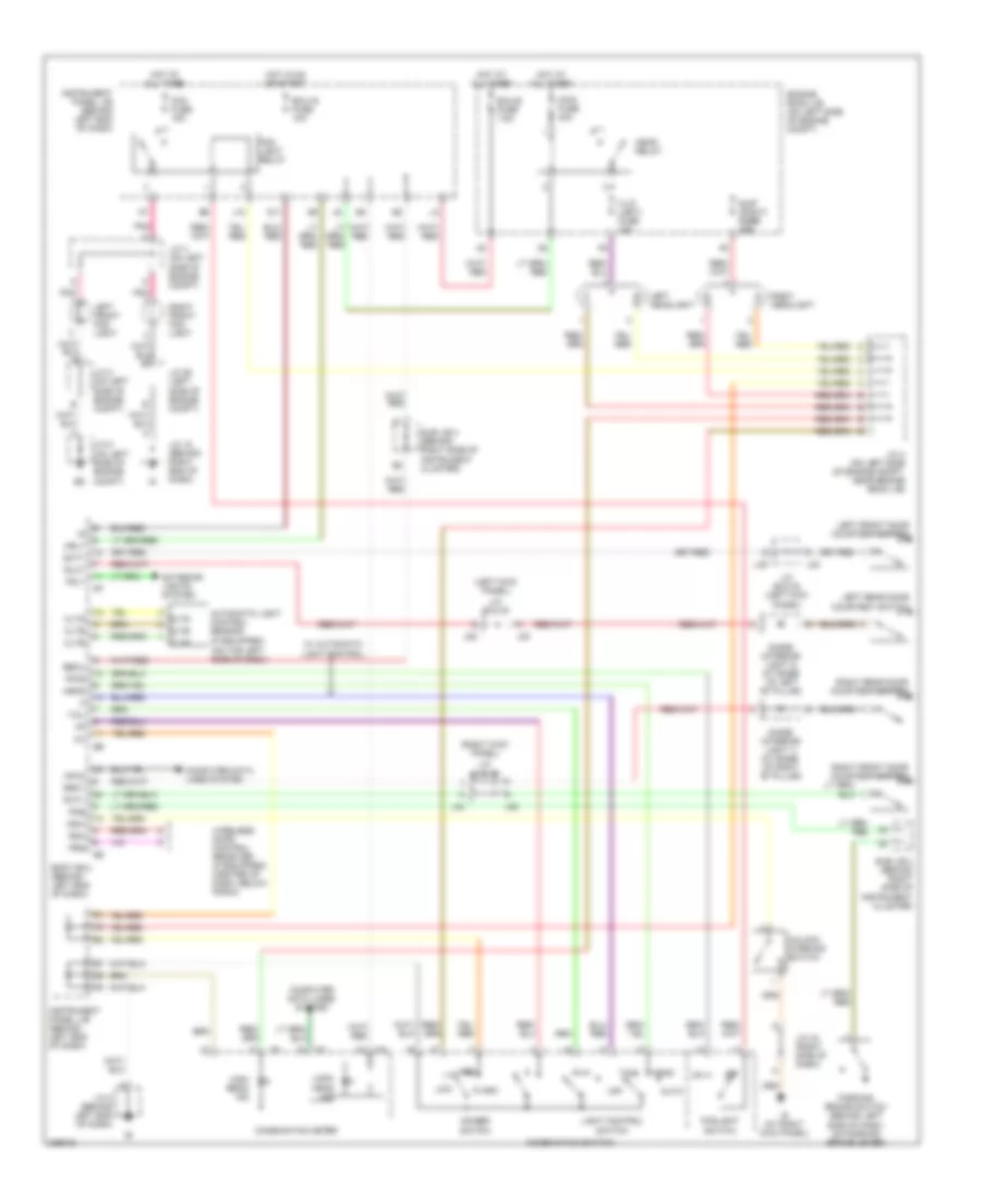 Headlights Wiring Diagram, without DRL for Toyota Sequoia Limited 2006