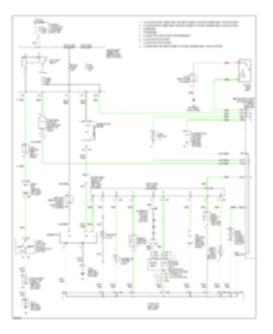 Instrument Illumination Wiring Diagram for Toyota Sequoia Limited 2006