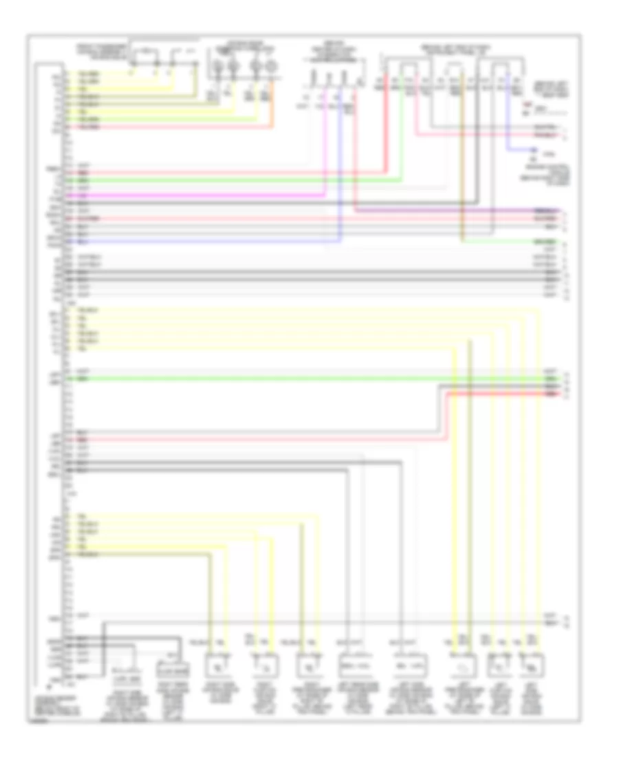 Supplemental Restraints Wiring Diagram 1 of 2 for Toyota Sequoia Limited 2006
