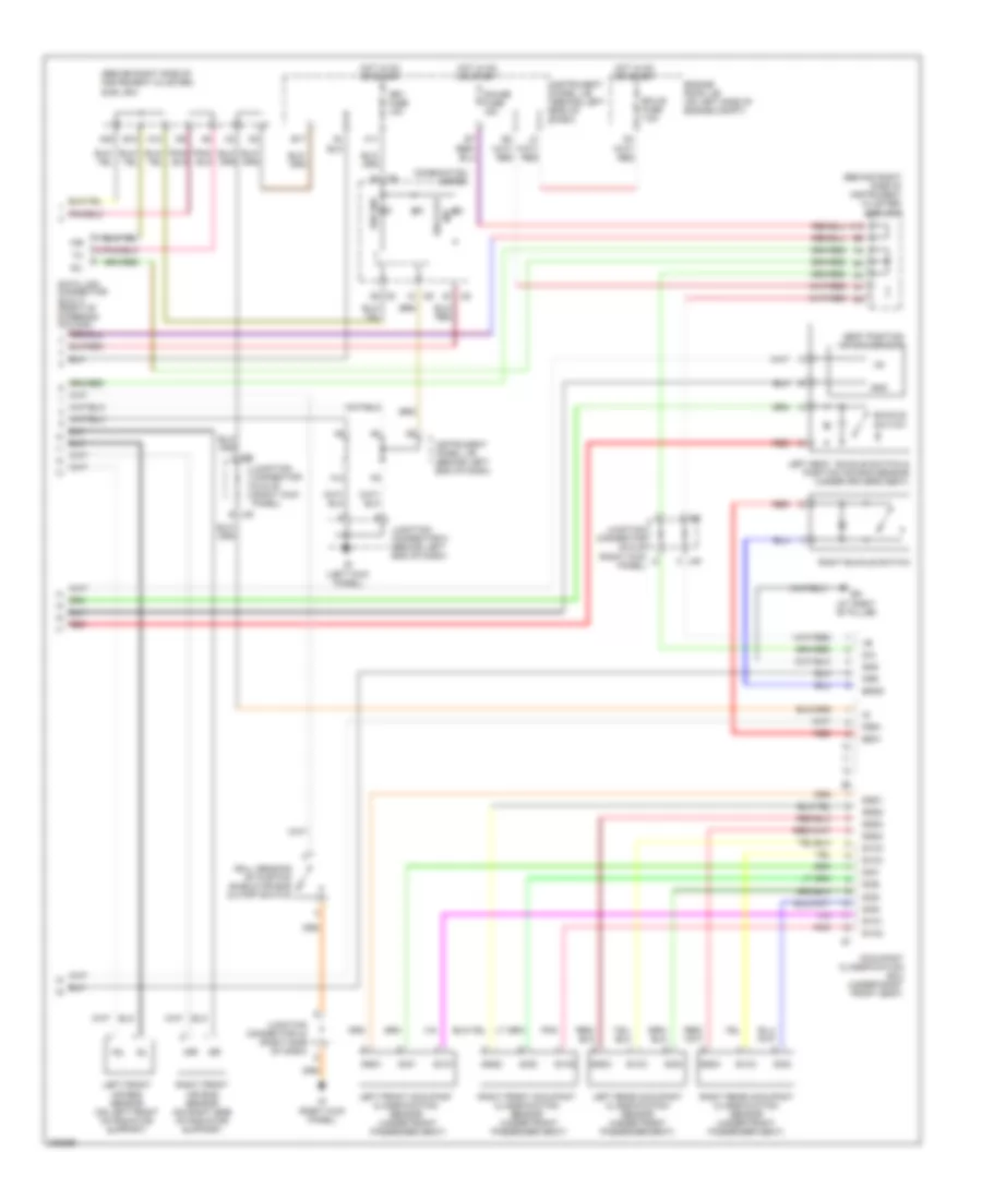 Supplemental Restraints Wiring Diagram 2 of 2 for Toyota Sequoia Limited 2006