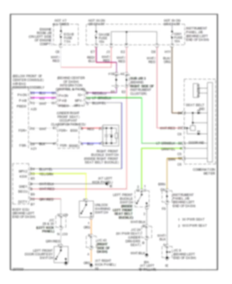 Chime Wiring Diagram for Toyota Sequoia Limited 2006