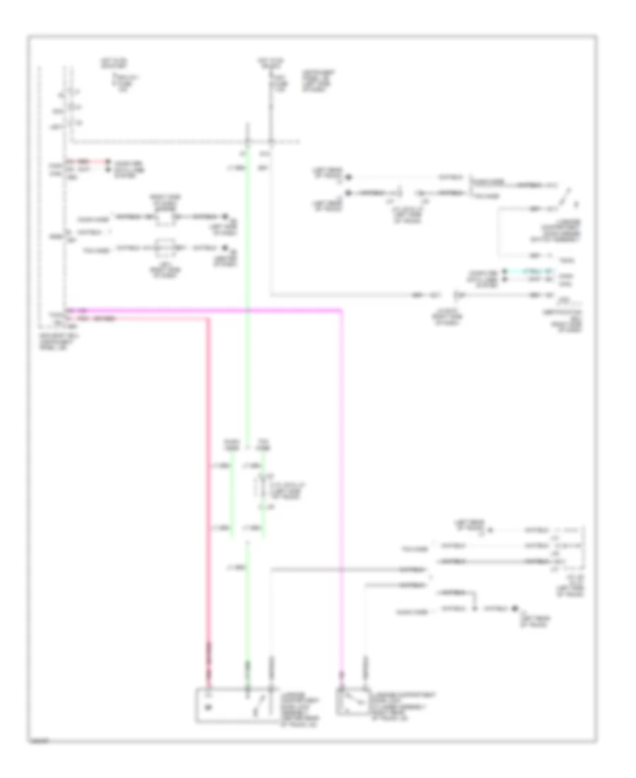 Tailgate Release Wiring Diagram for Toyota Corolla LE 2010