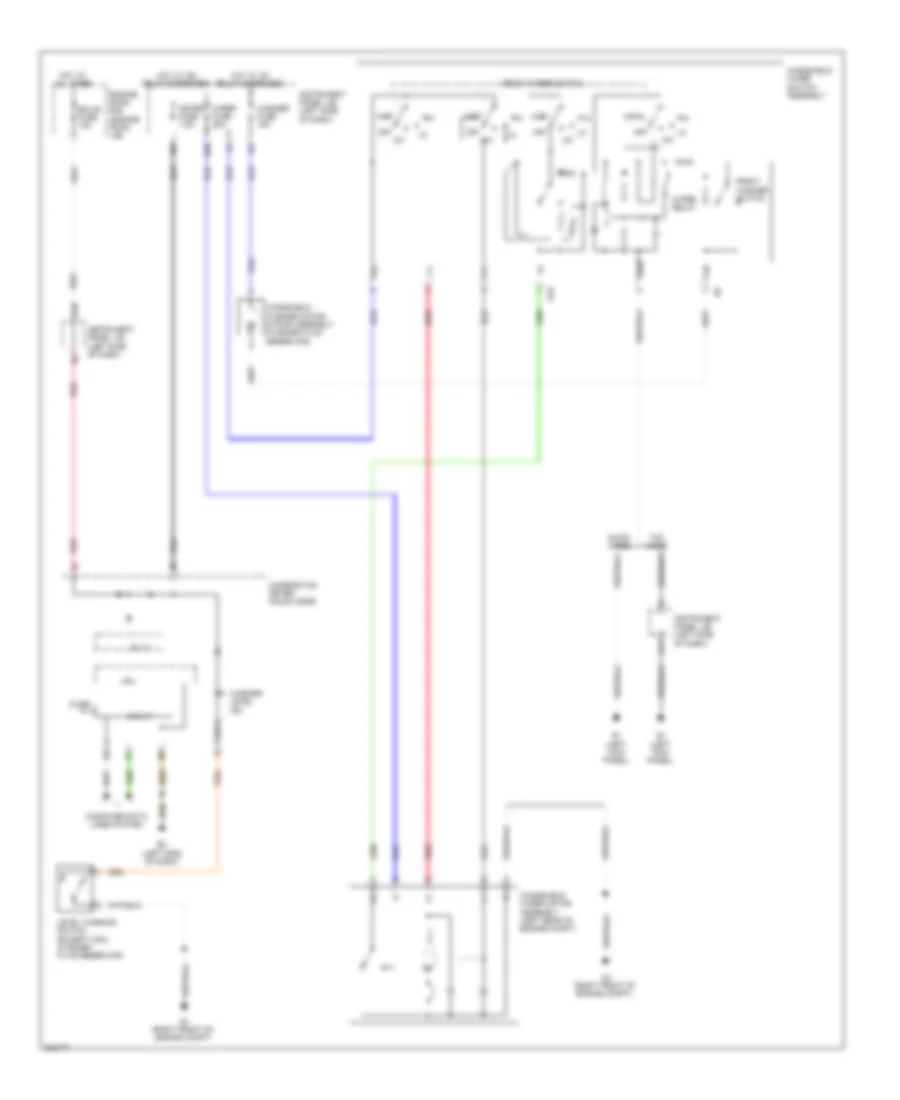 Wiper Washer Wiring Diagram for Toyota Corolla LE 2010