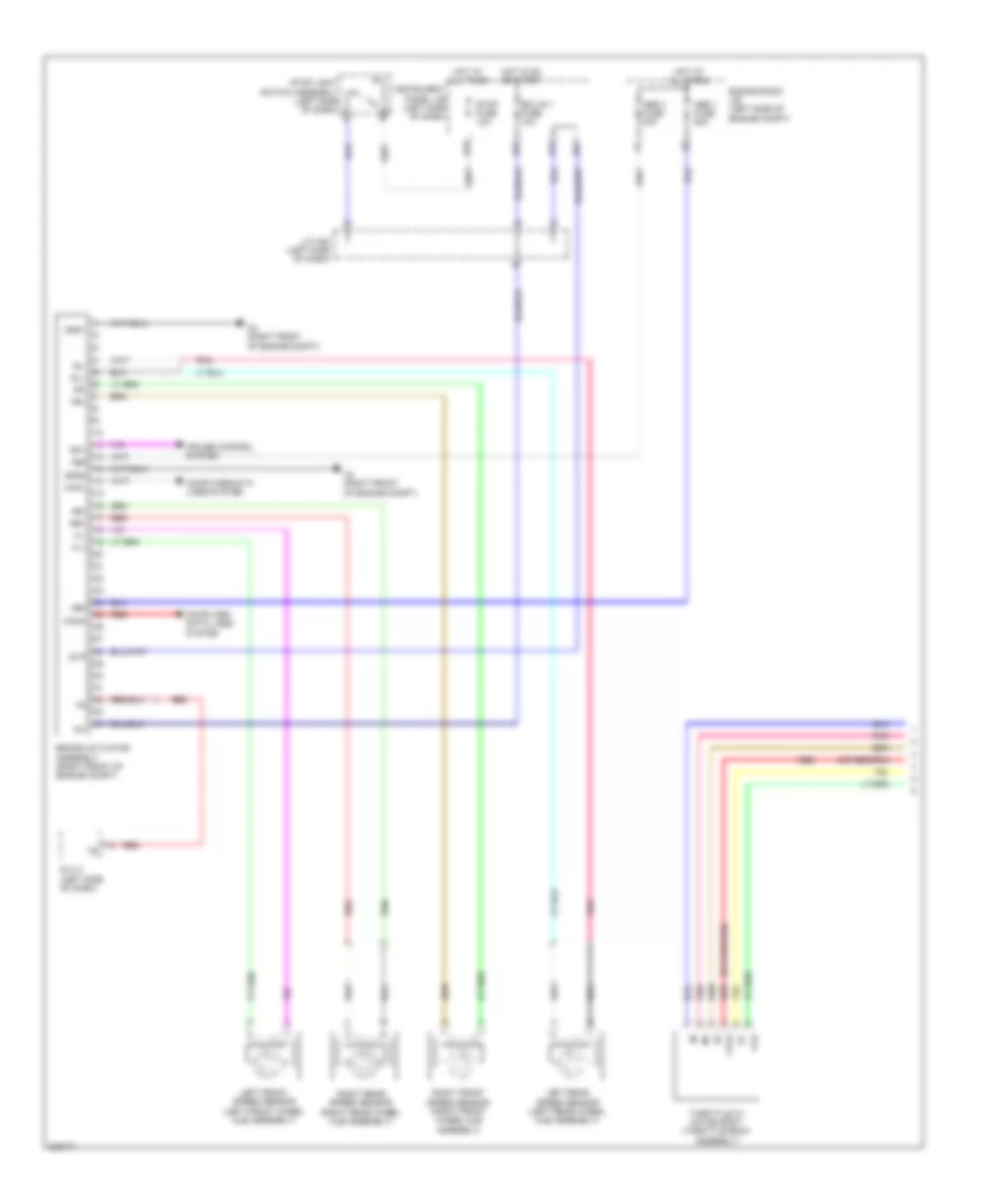 Anti-lock Brakes Wiring Diagram, NUMMI Made without VSC (1 of 2) for Toyota Corolla LE 2010