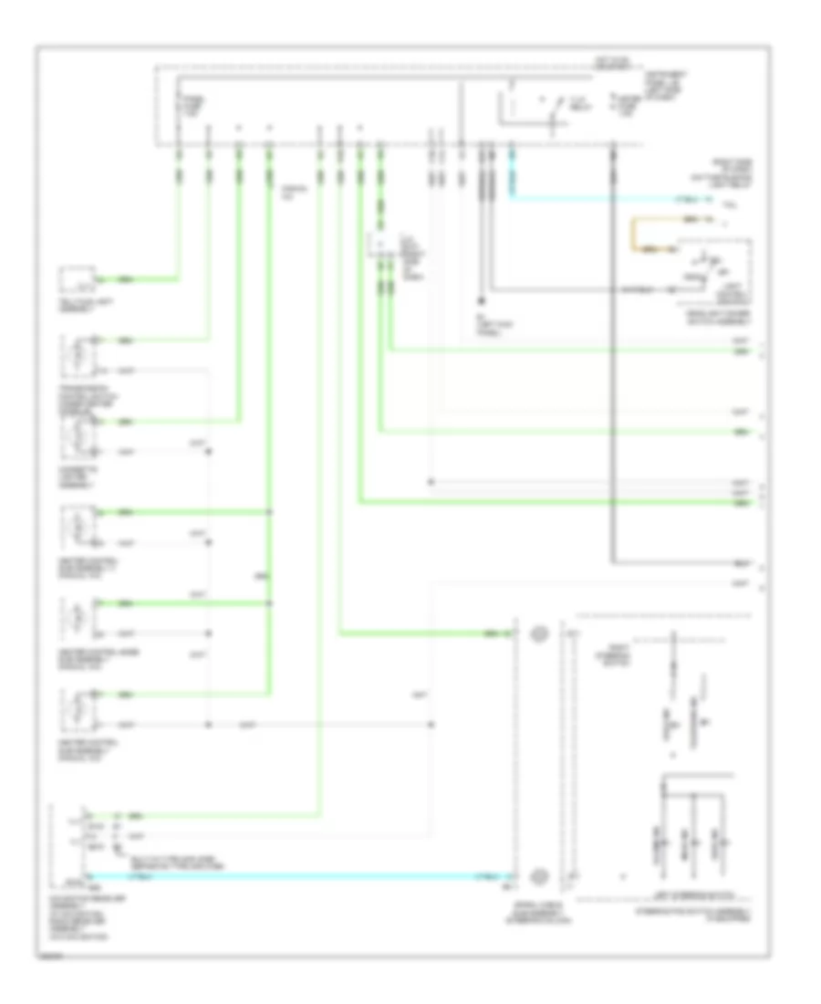 Instrument Illumination Wiring Diagram, NUMMI Made (1 of 2) for Toyota Corolla LE 2010