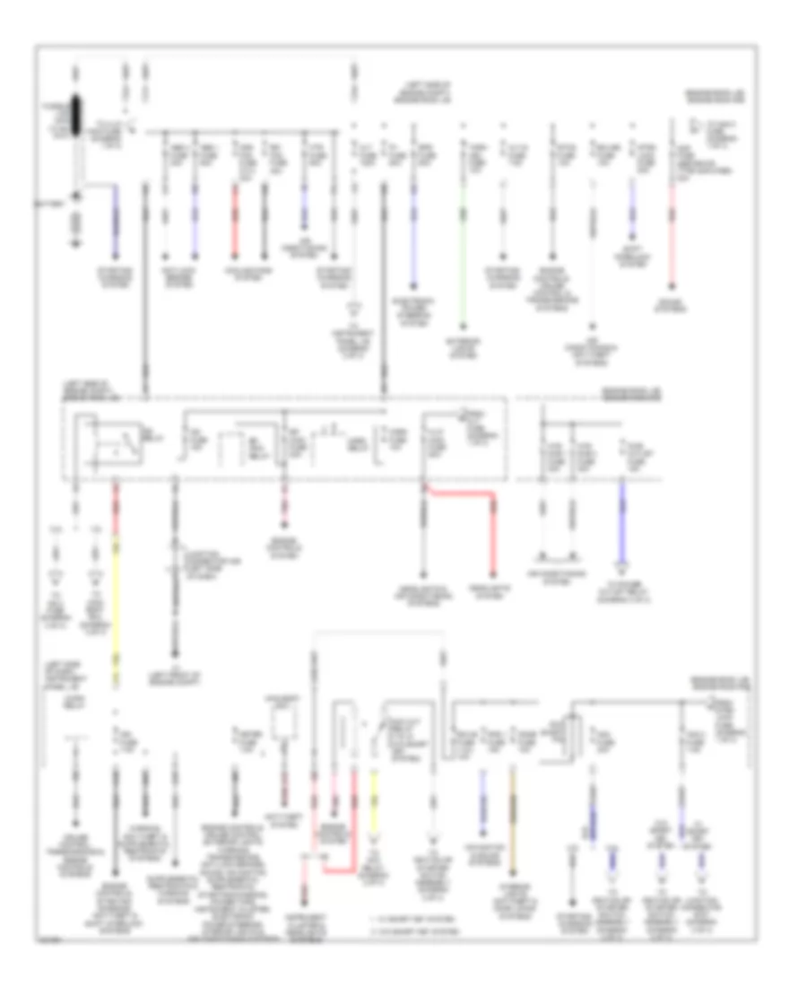 Power Distribution Wiring Diagram NUMMI Made 1 of 3 for Toyota Corolla LE 2010