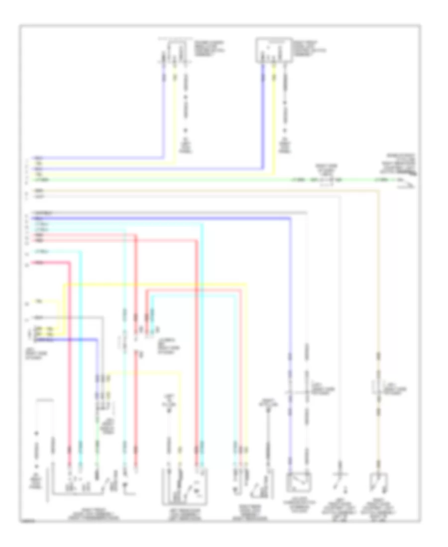 Power Door Locks Wiring Diagram TMC Made without Smart Key System 2 of 2 for Toyota Corolla LE 2010