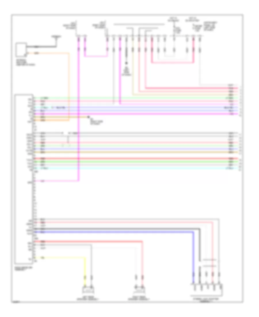 Radio Wiring Diagram, TMC Made (1 of 2) for Toyota Corolla LE 2010