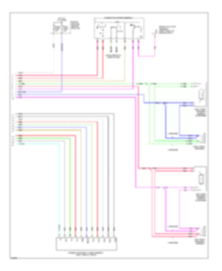 Radio Wiring Diagram TMC Made 2 of 2 for Toyota Corolla LE 2010