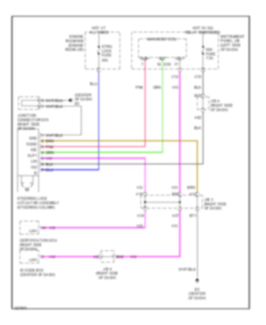 Steering Column Wiring Diagram TMC Made for Toyota Corolla LE 2010