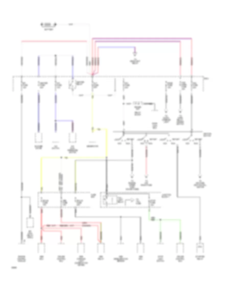3.0L, Power Distribution Wiring Diagram (1 of 3) for Toyota T100 DX 1994
