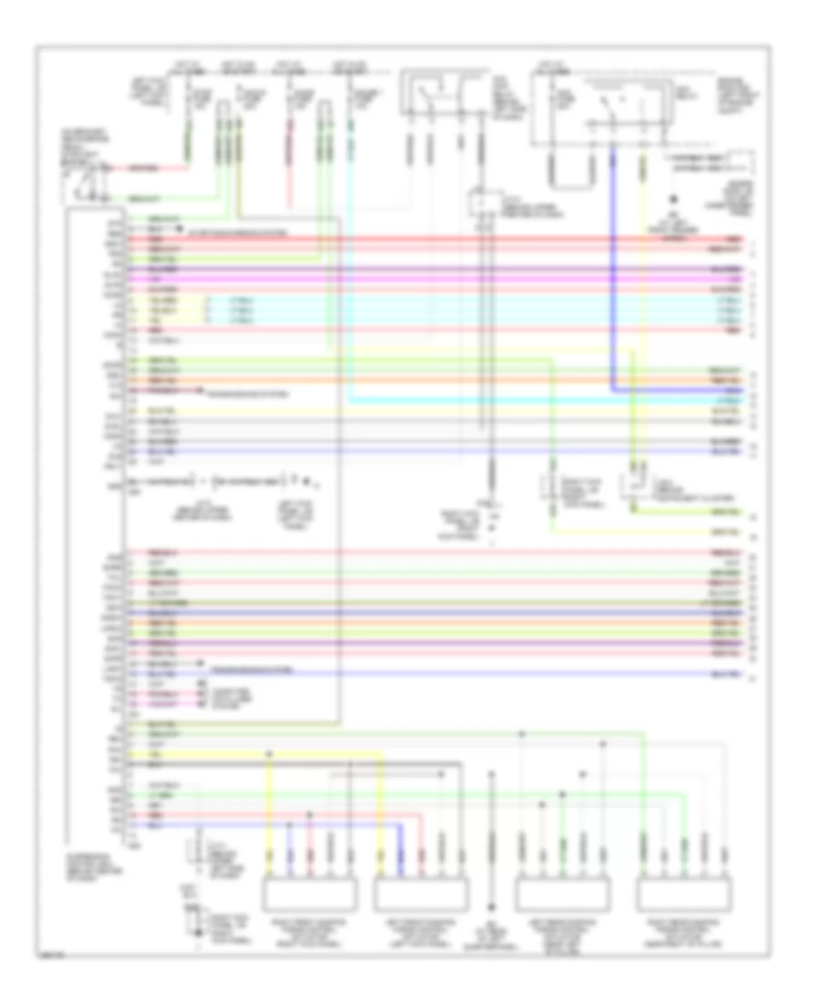 Electronic Suspension Wiring Diagram 1 of 2 for Toyota Land Cruiser 2007