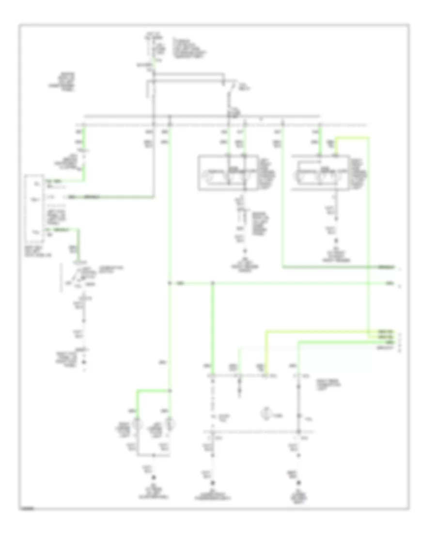 Exterior Lamps Wiring Diagram 1 of 2 for Toyota Land Cruiser 2007