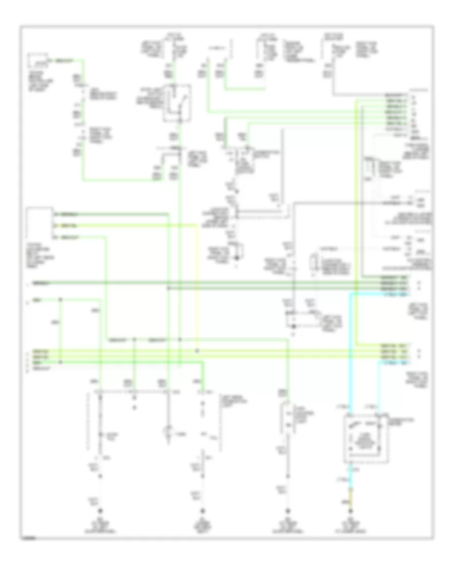 Exterior Lamps Wiring Diagram 2 of 2 for Toyota Land Cruiser 2007